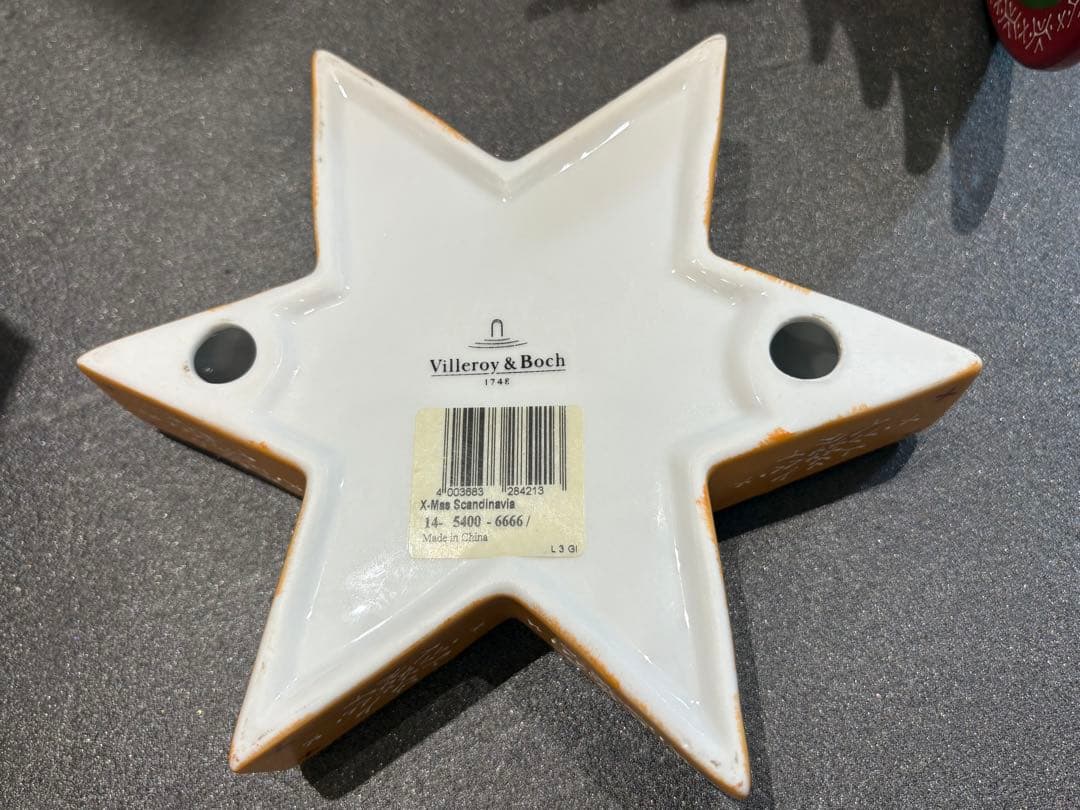 【レア・箱入】ビレロイ＆ボッホ　陶器　クリスマスツリー　キャンドルホルダー