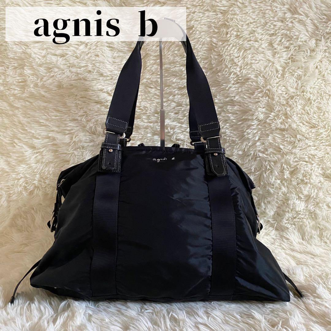 【大人気】\早い者勝ち/ agnes b ボストン バッグ ブラック