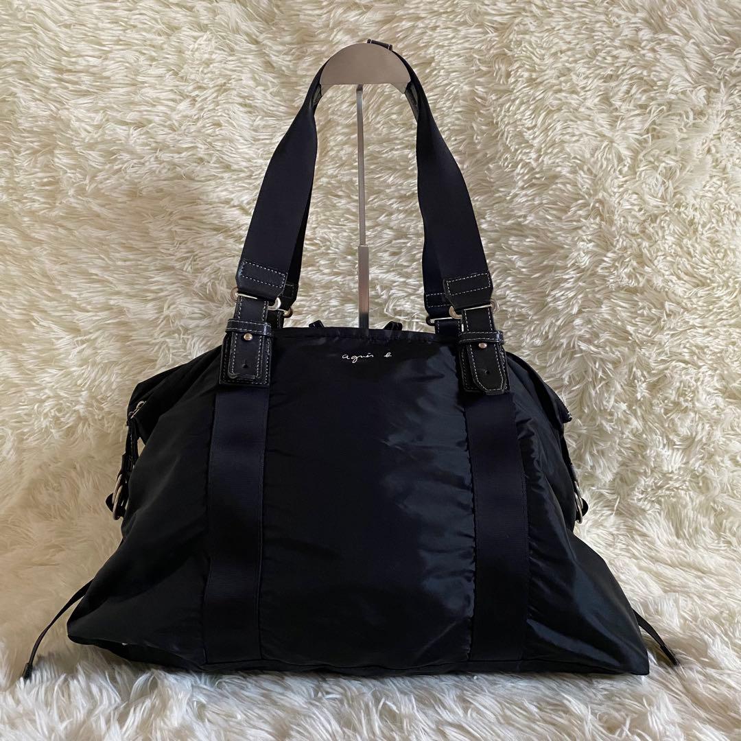 【大人気】\早い者勝ち/ agnes b ボストン バッグ ブラック
