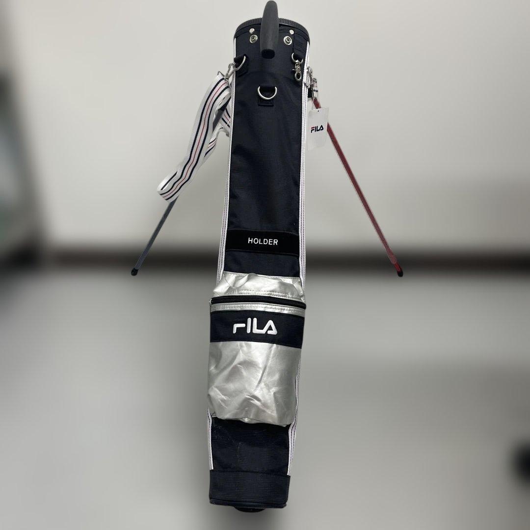 FILA 折りたたみ式キャディバッグ ネイビー/シルバー