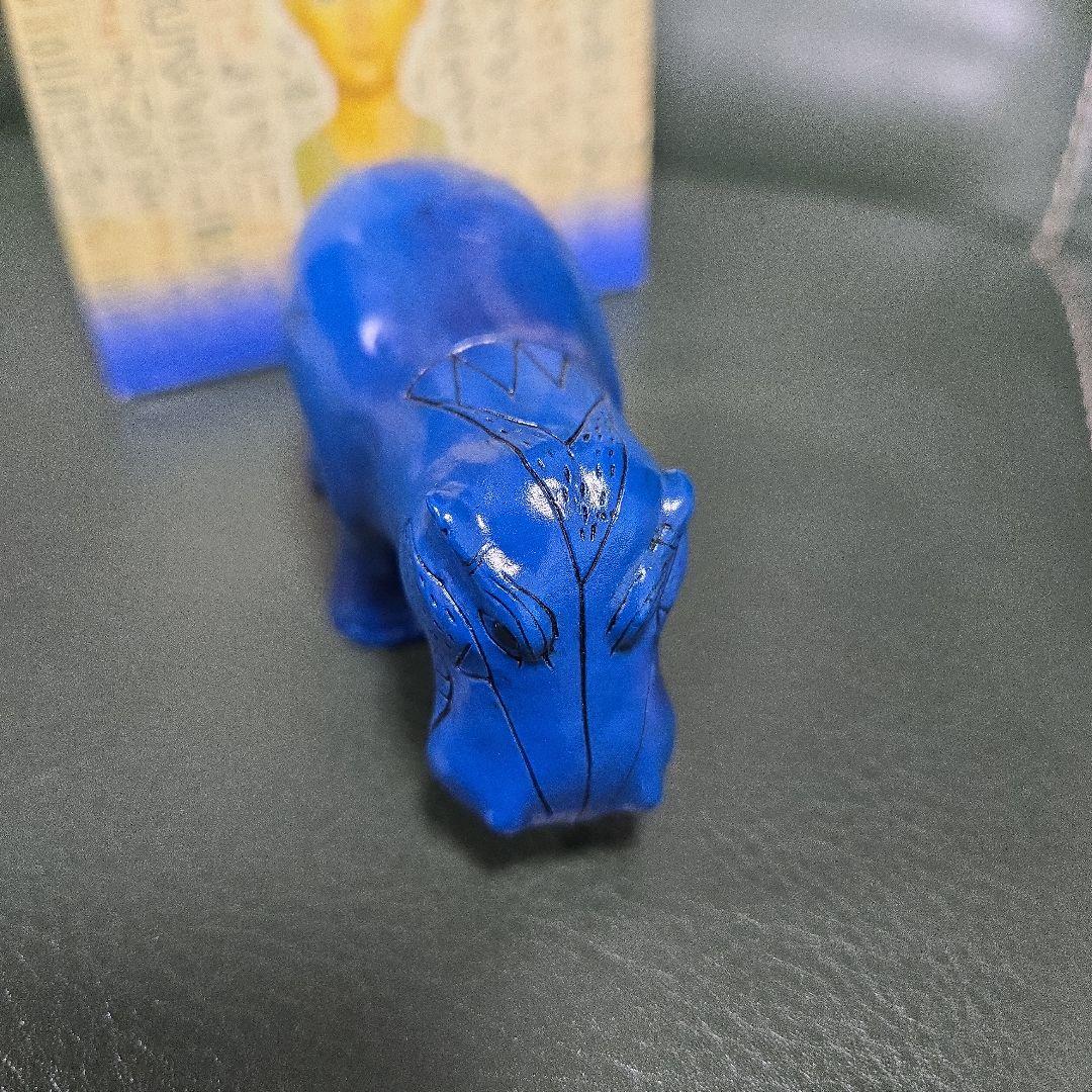 エジプト　青いカバ　フィギュア　置物