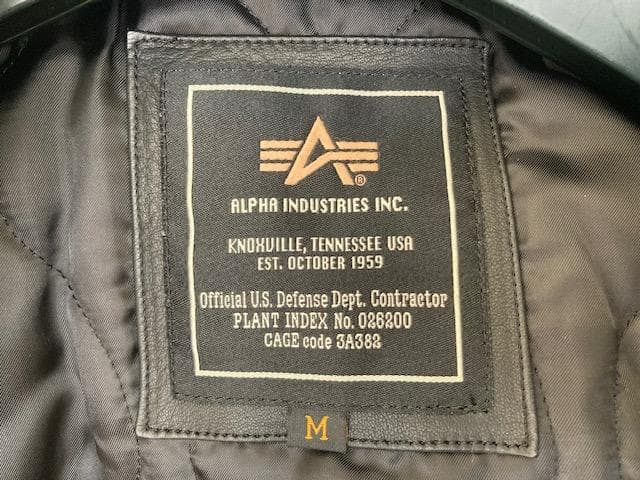 ☆ALPHA CWU-45P レザー フライトジャケット ☆超美品
