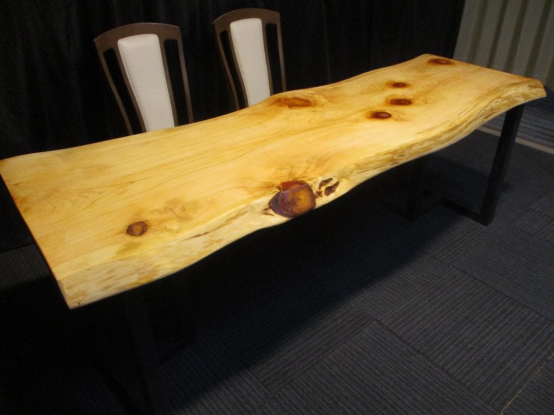 # 890■　檜　ヒノキ　テーブル　ローテーブル　ダイニング　カウンター　一枚板