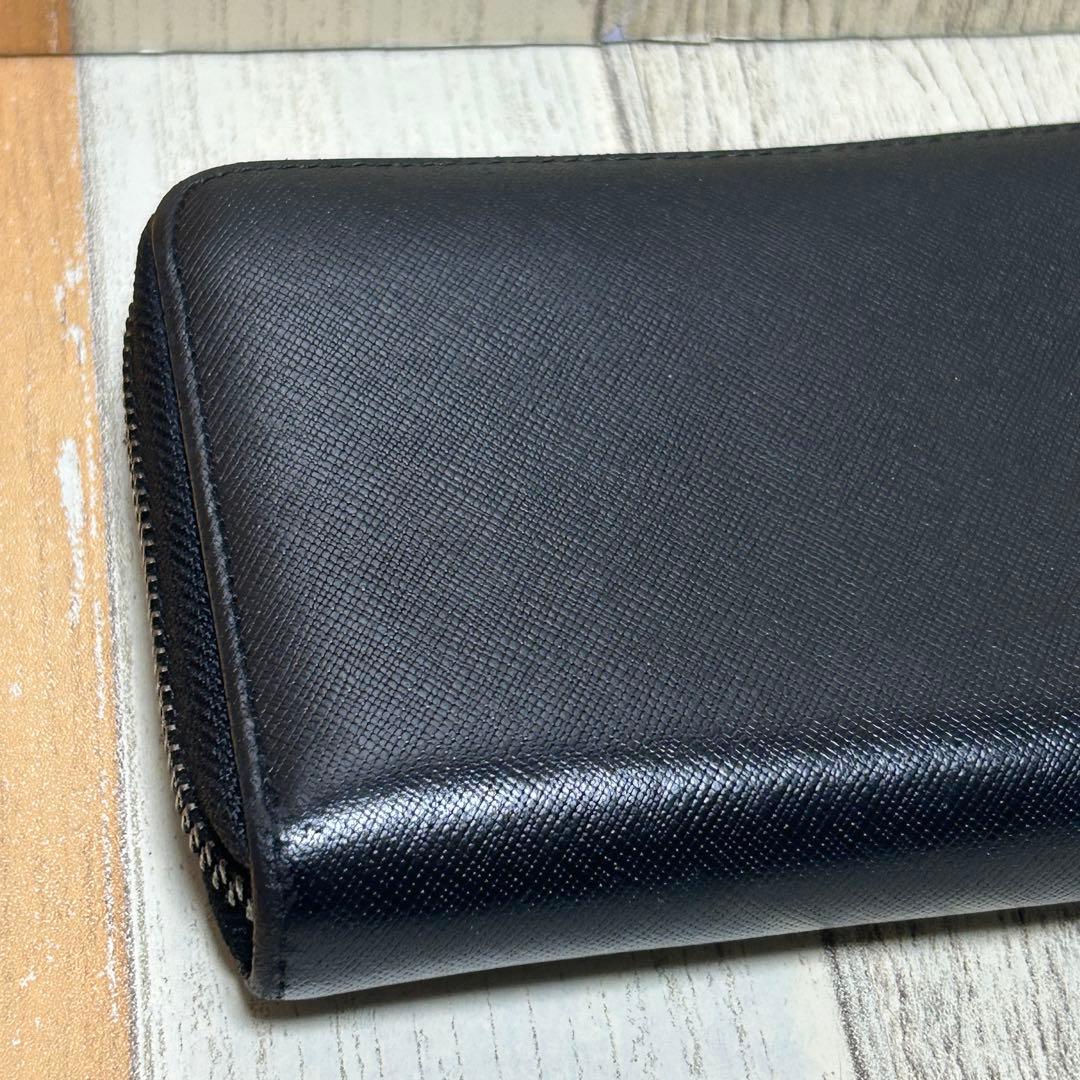 【BLVCK PARIS】ブラックパリ　長財布　ブラック　レザー　ロゴ