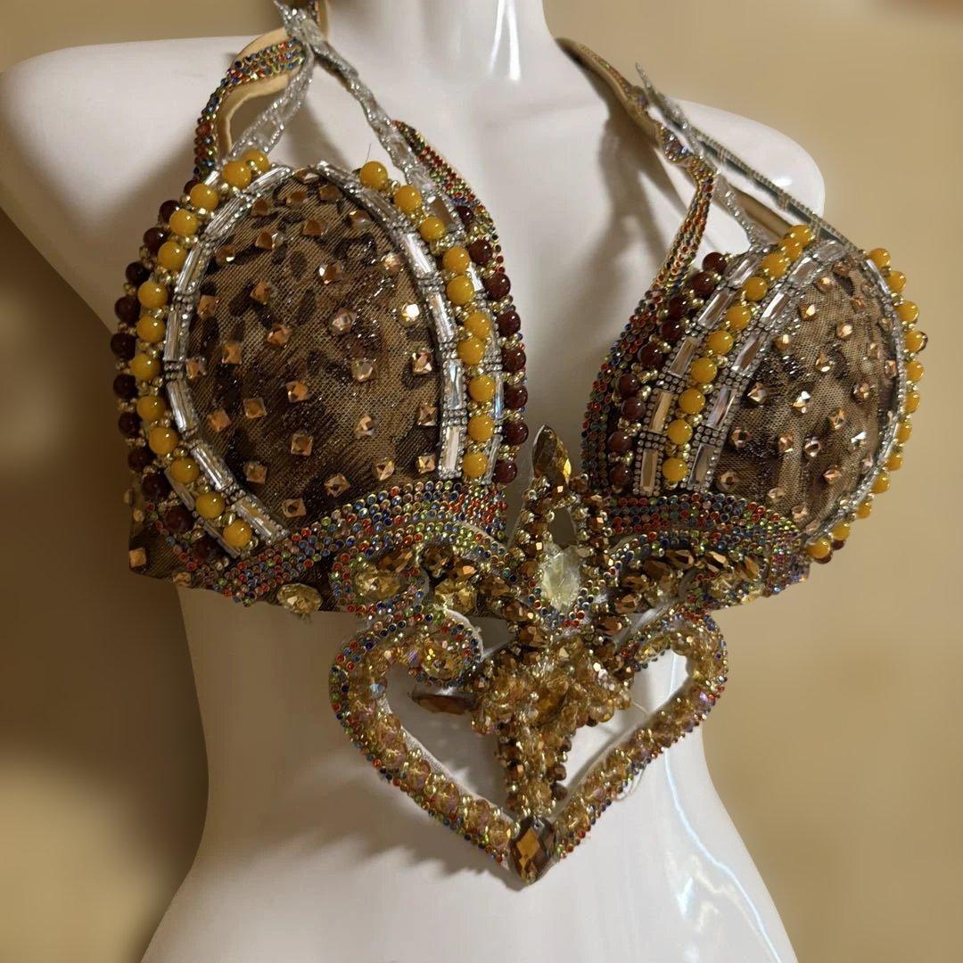 ベリーダンス用ビーズブラトップEgypt style