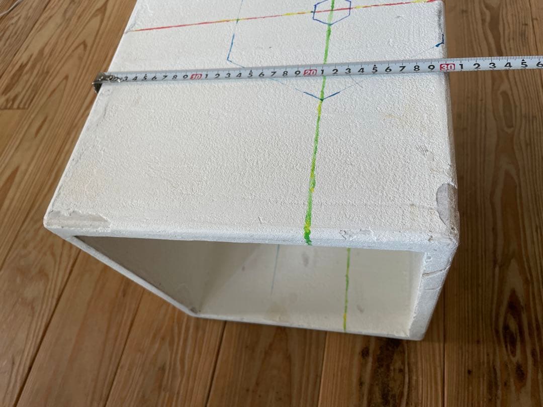 2個 木製 キューブ 全面 蟻溝 珪藻土 オープンラック ディスプレイラック