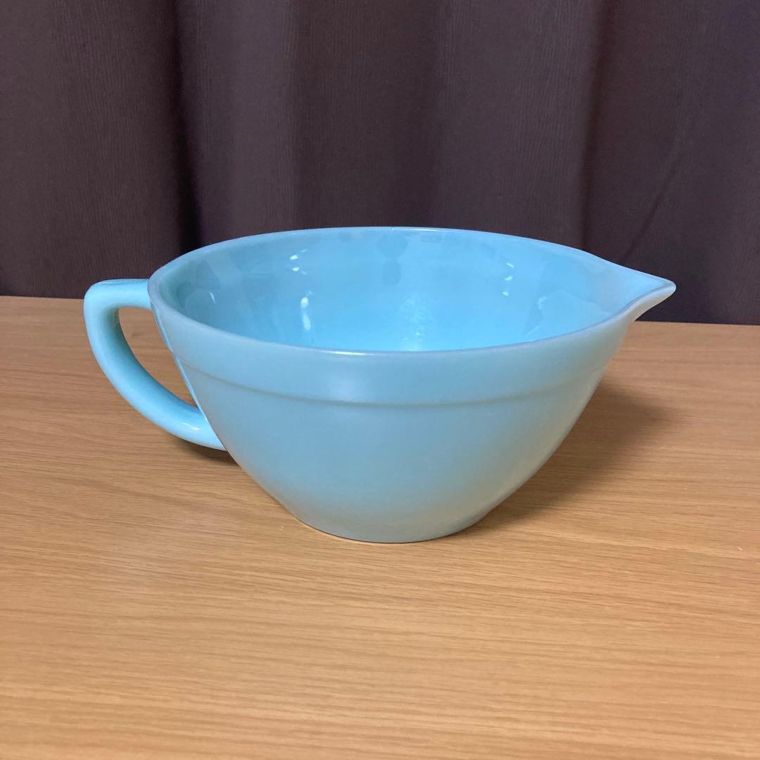 【コレクターズアイテム】 ファイヤーキング　ターコイズブルー バターボウル