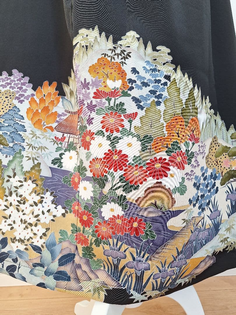 着物リメイクワンピース3648