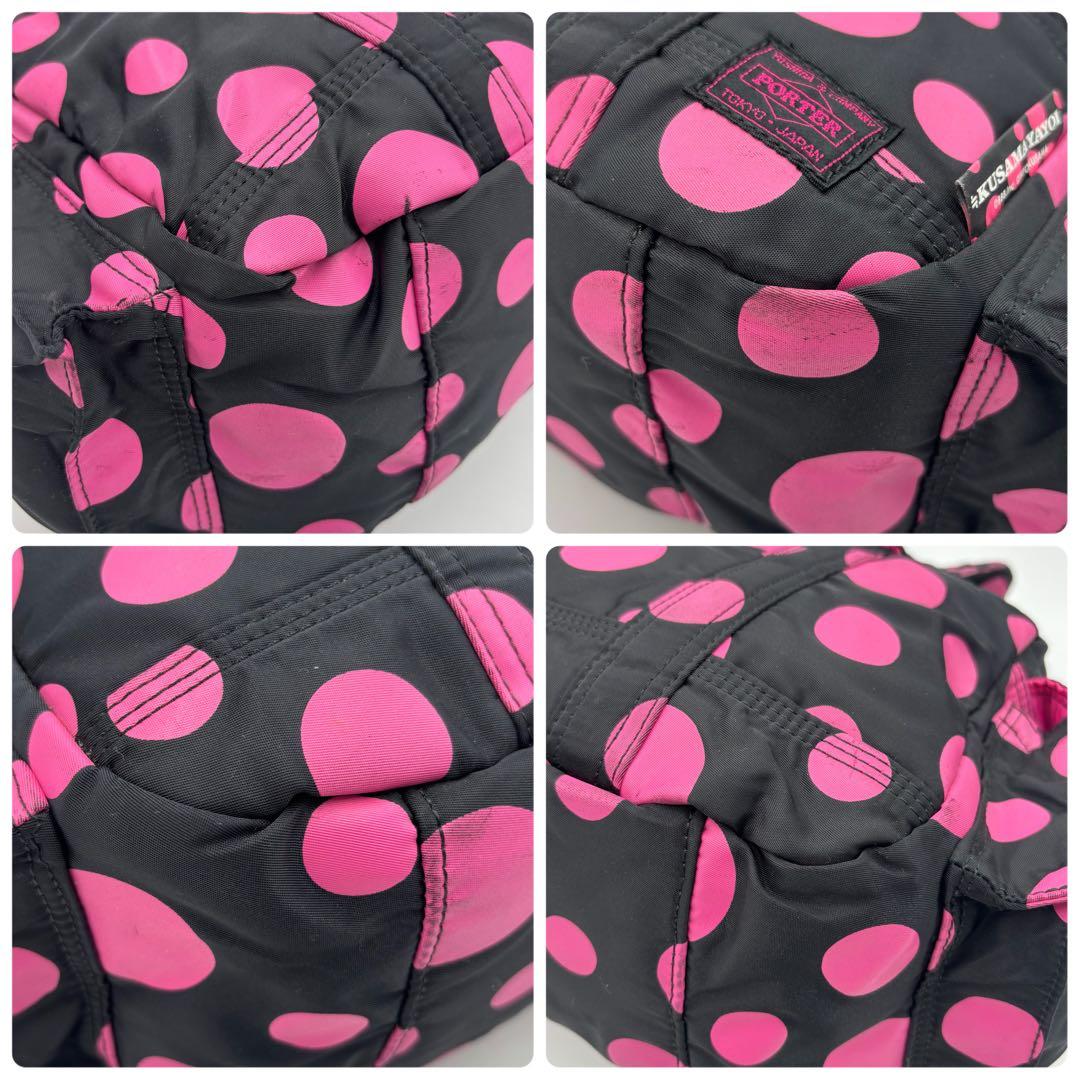 限定品PORTER ポーターX-girl 草間彌生 ボストンバッグ 水玉 ピンク