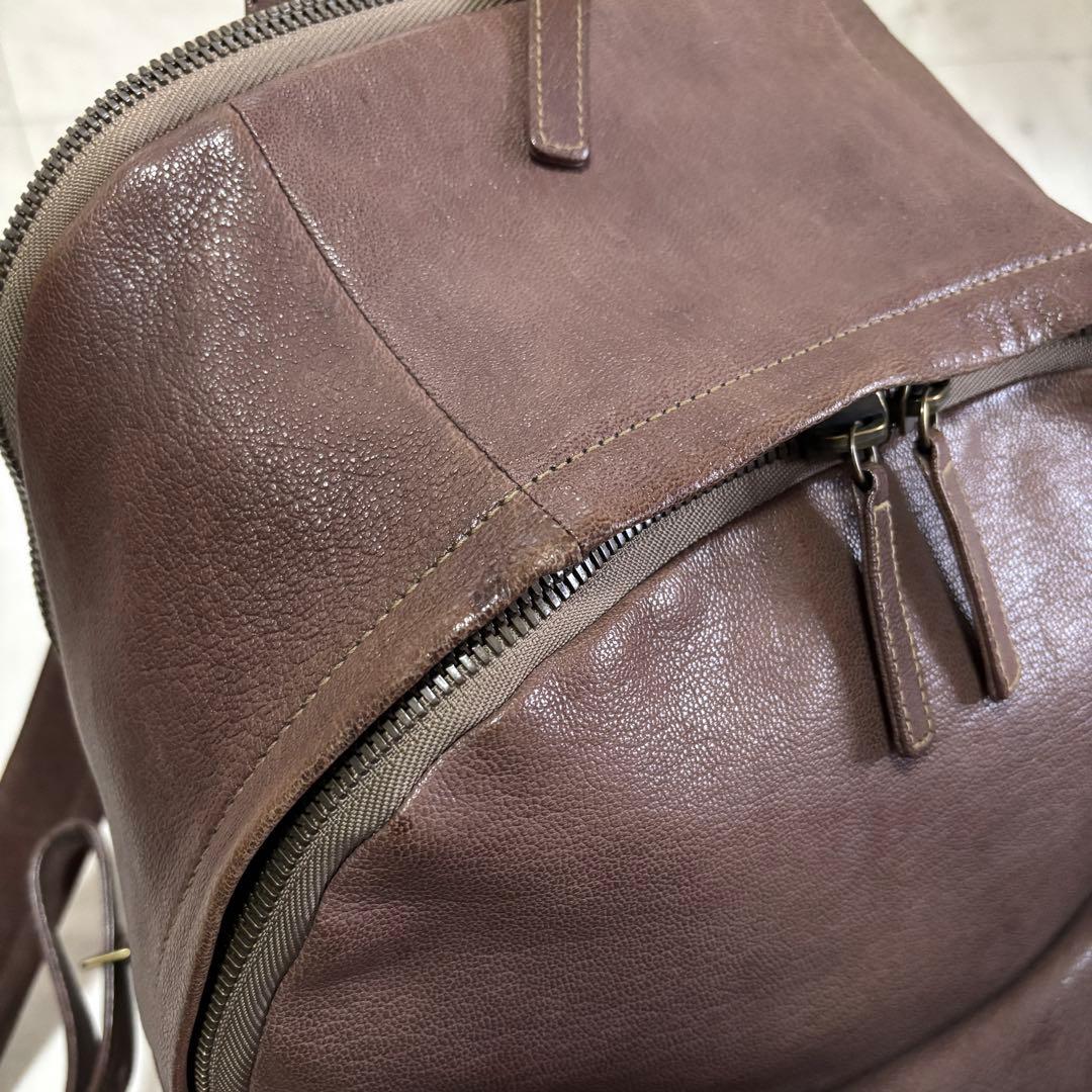 希少✨ ゲンテン ゴートベーシック2層 リュック A4、PC収納 山羊革