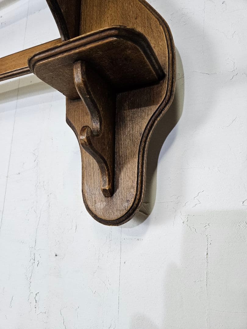 フランスアンティーク ウォールシェルフ 飾り棚 壁掛け ラック 陳列 木製