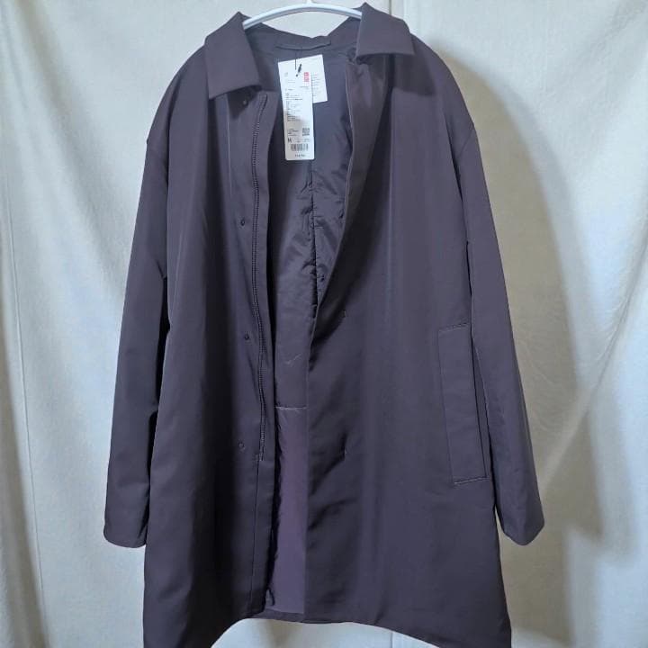 UNIQLO C パフテックハーフコート M ワイン 新品タグ付き