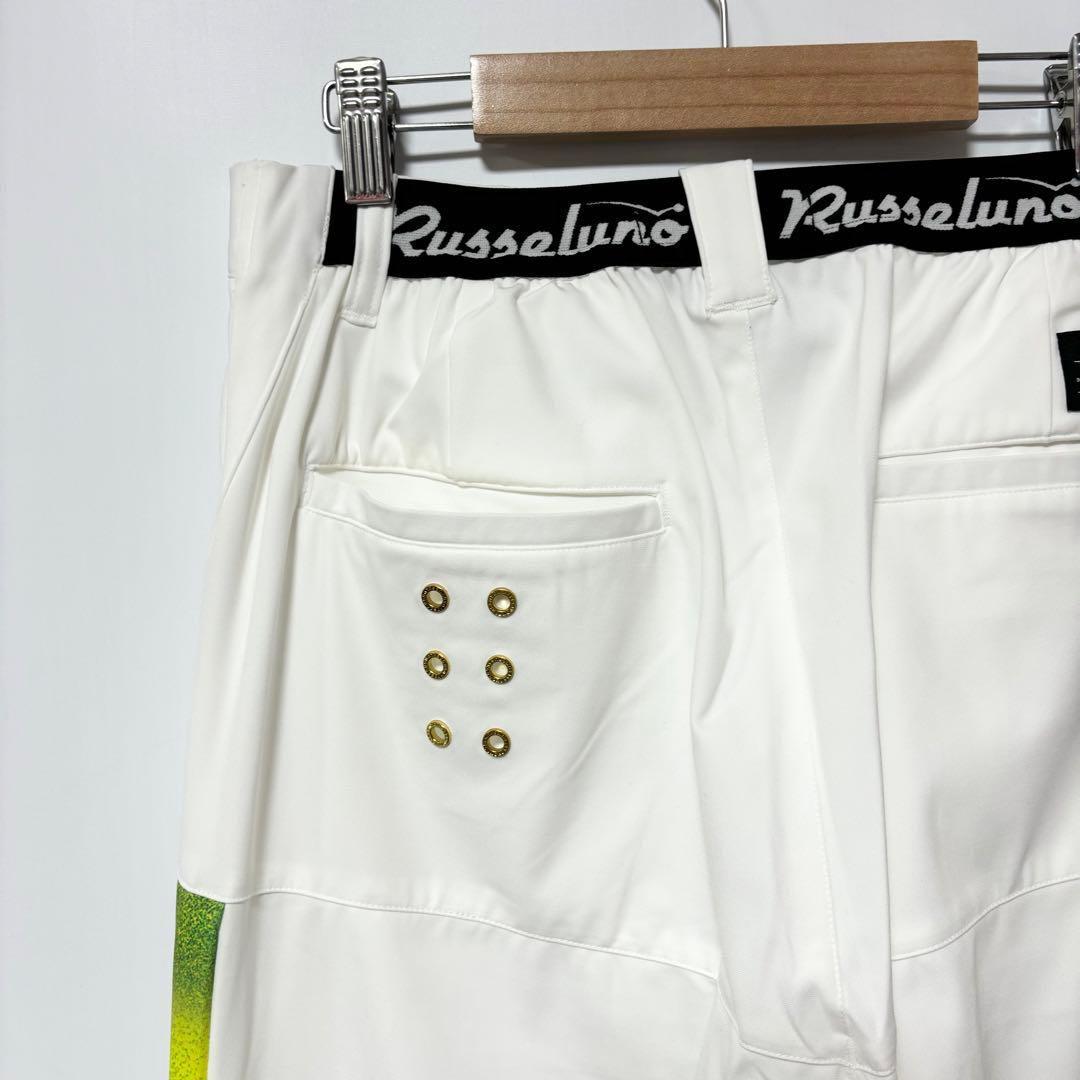 ラッセルノ ゴルフ ストレッチ スキニー カーゴ ロングパンツ ホワイト L 5