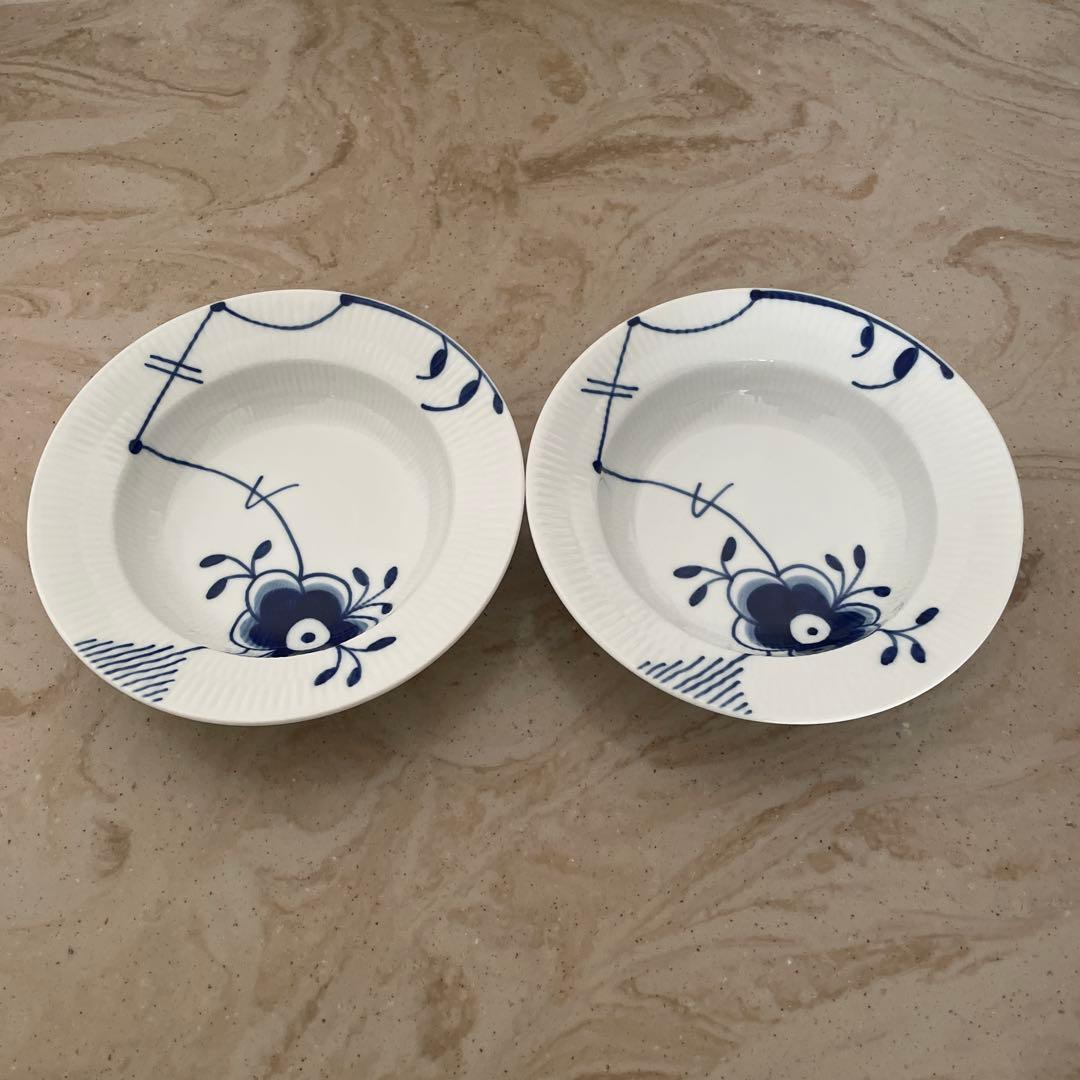 ロイヤルコペンハーゲン 　ブルーフルーテッドメガ ２枚セット