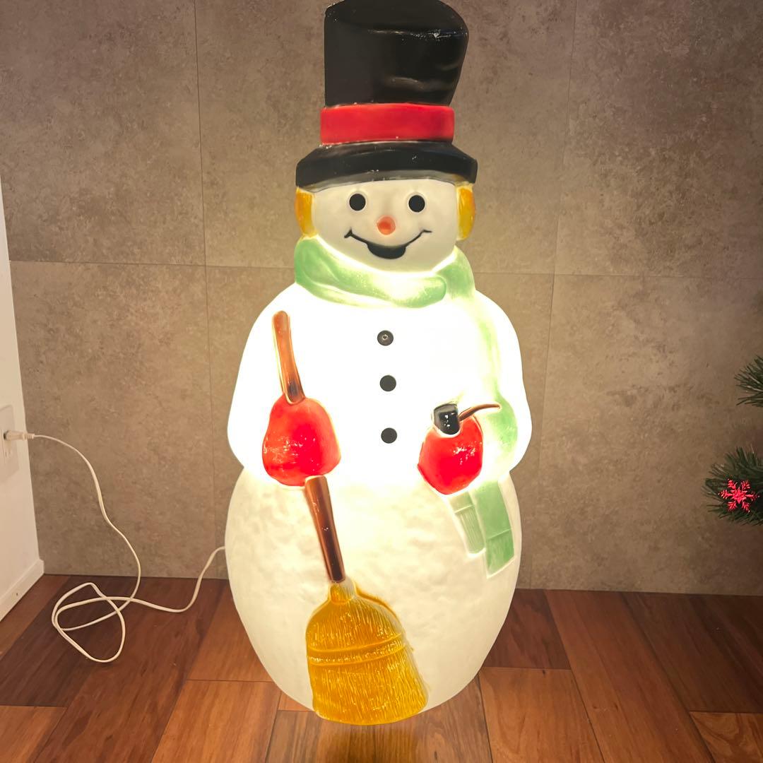 クリスマス　雪だるま　イルミネーション　光る　スノーマン　イルミネーションライト