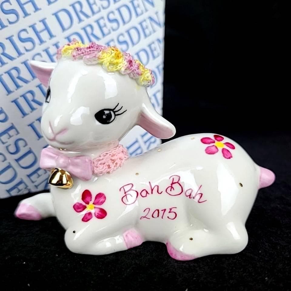 ●美品◇アイリッシュドレスデン　羊　ひつじ　未年　2015　箱つき　干支 1