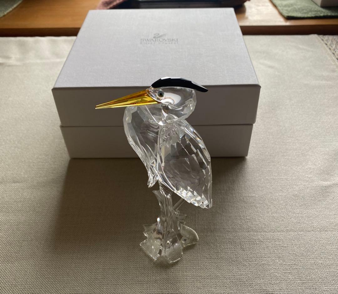スワロフスキー　鷺（サギ）Silver heron