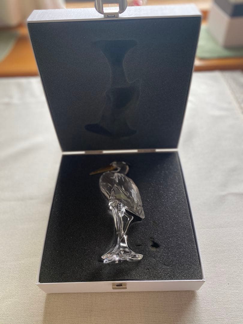 スワロフスキー　鷺（サギ）Silver heron