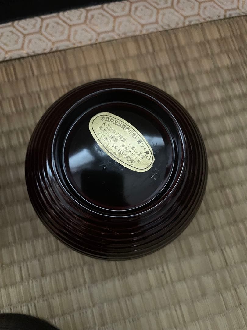 ①新品未使用　輪島塗　小吸物椀　林漆器店　5点セット