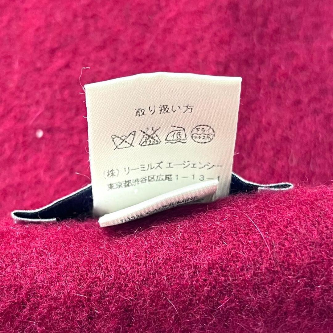 未使用に近い ジョンストンズオブエルガンズ　マフラー　無地　カシミヤ　レッド　赤