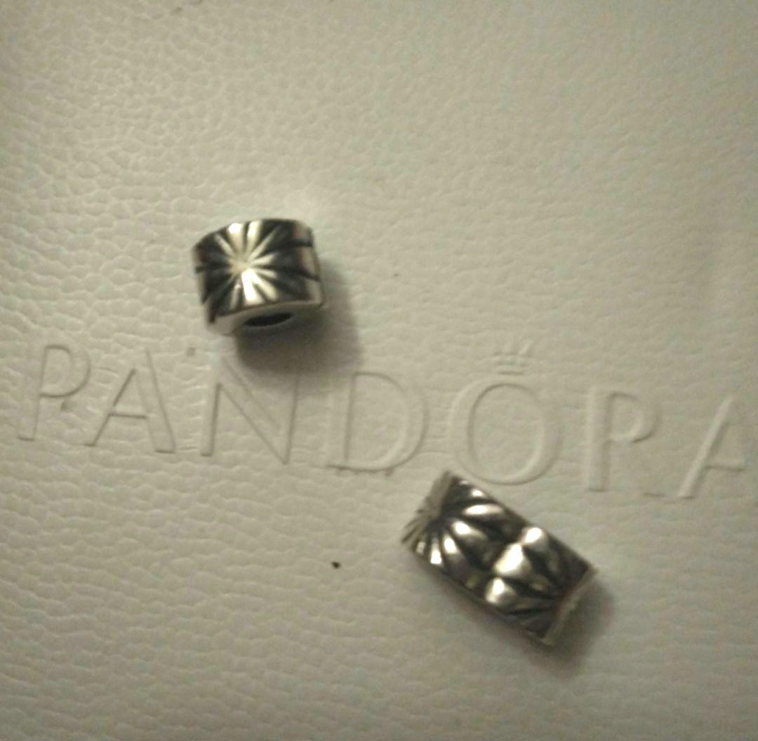 パンドラのチャームとクリップ2つ