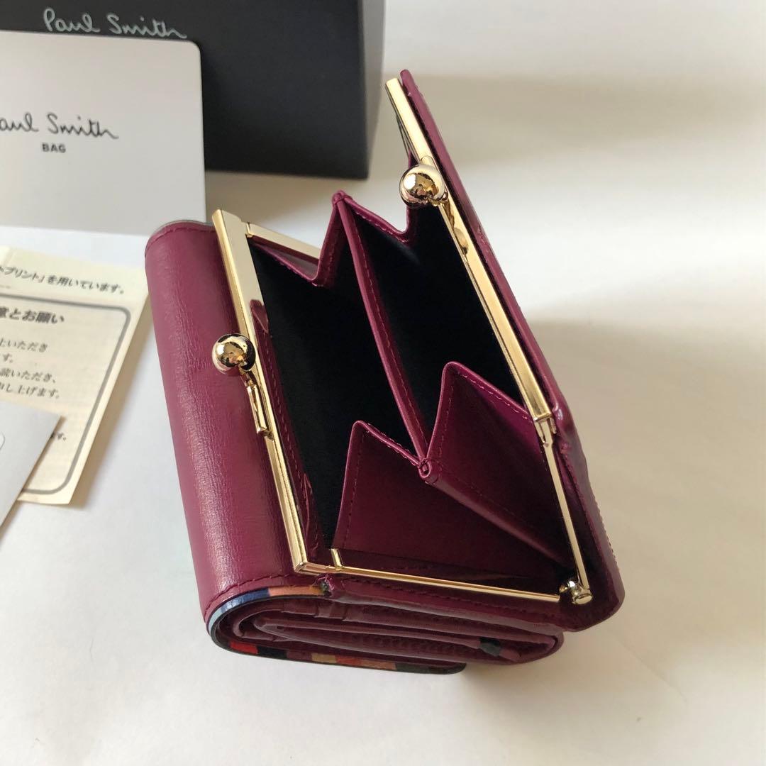 ♡スワールトリム がま口三つ折財布 ポールスミス♡