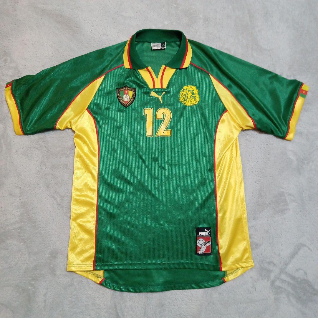 98年 W杯 カメルーン代表 プーマ サッカー 半袖 ユニフォーム ライオン