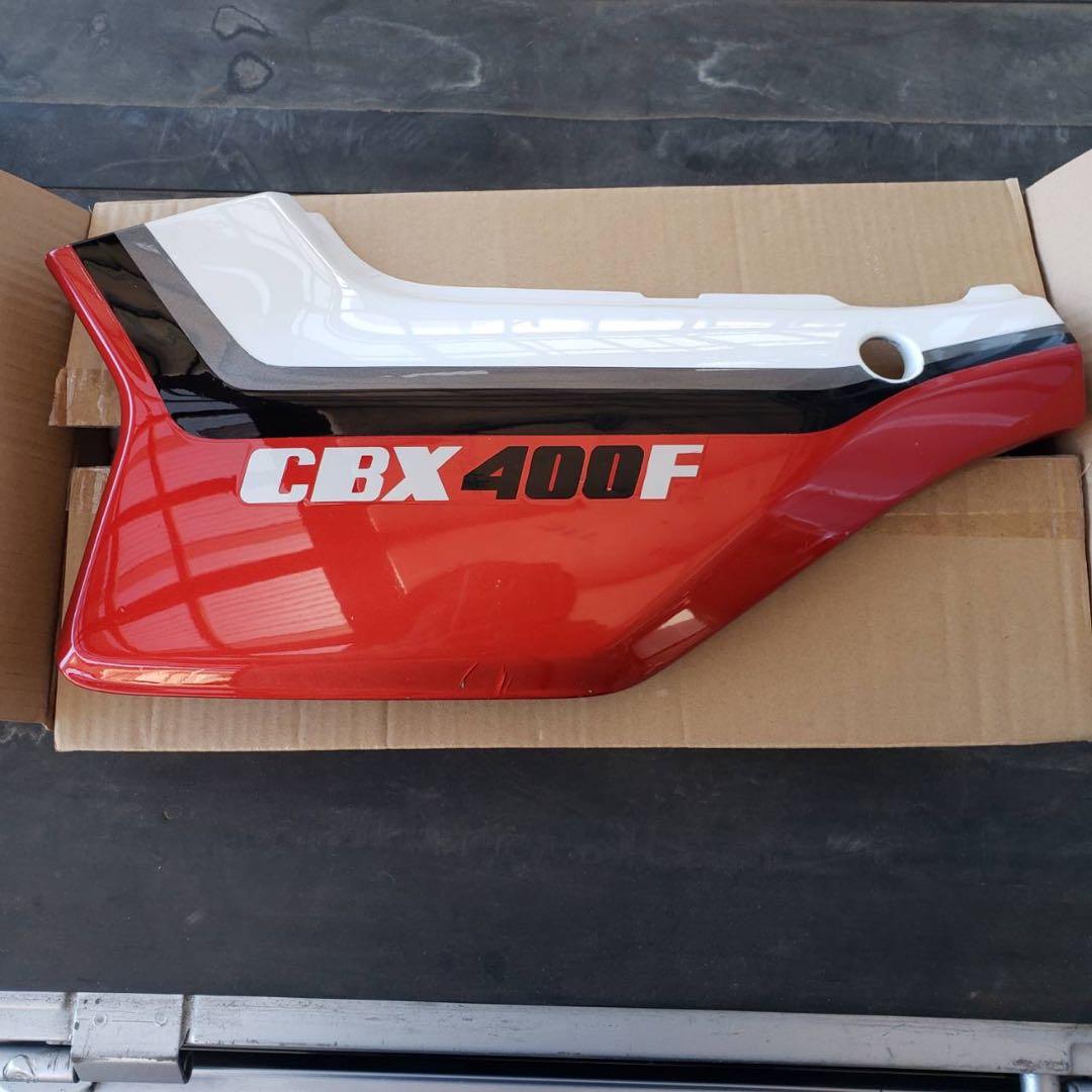 赤白 CBX400F 2型仕様サイドカバーset