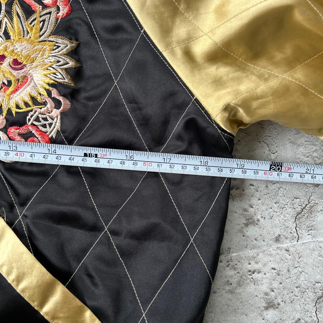 テーラー東洋 M品番 別珍 リバーシブル スカジャン　ベロア　蛇髑髏　ドクロ L