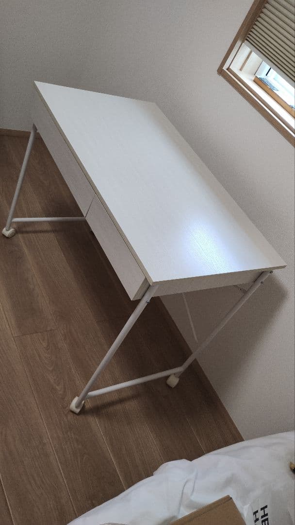 【愛知西三河引取限定】新品　ニトリデスク 引き出し2つ付