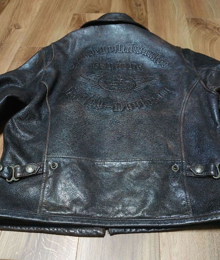 山羊革 ハーレーダビッドソン レザーシングルライタースジャケット Lサイズ