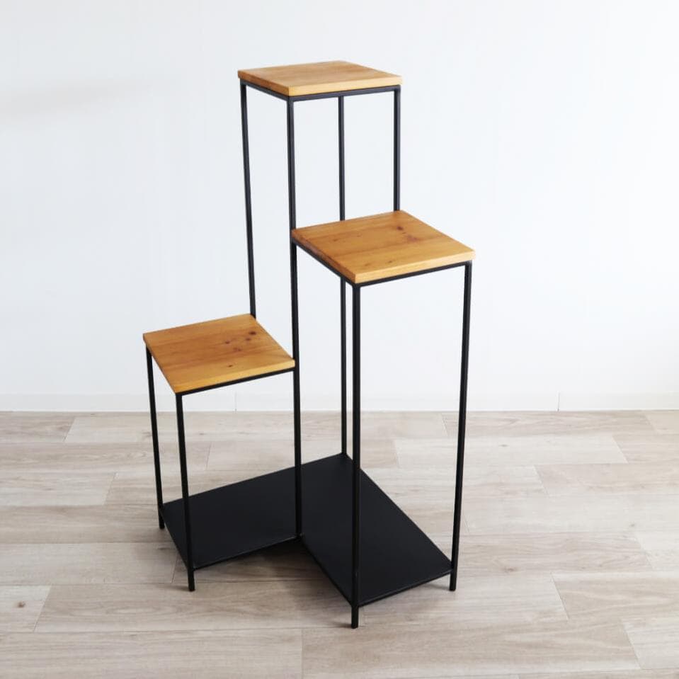 L字スタンド ディスプレイ台 3段