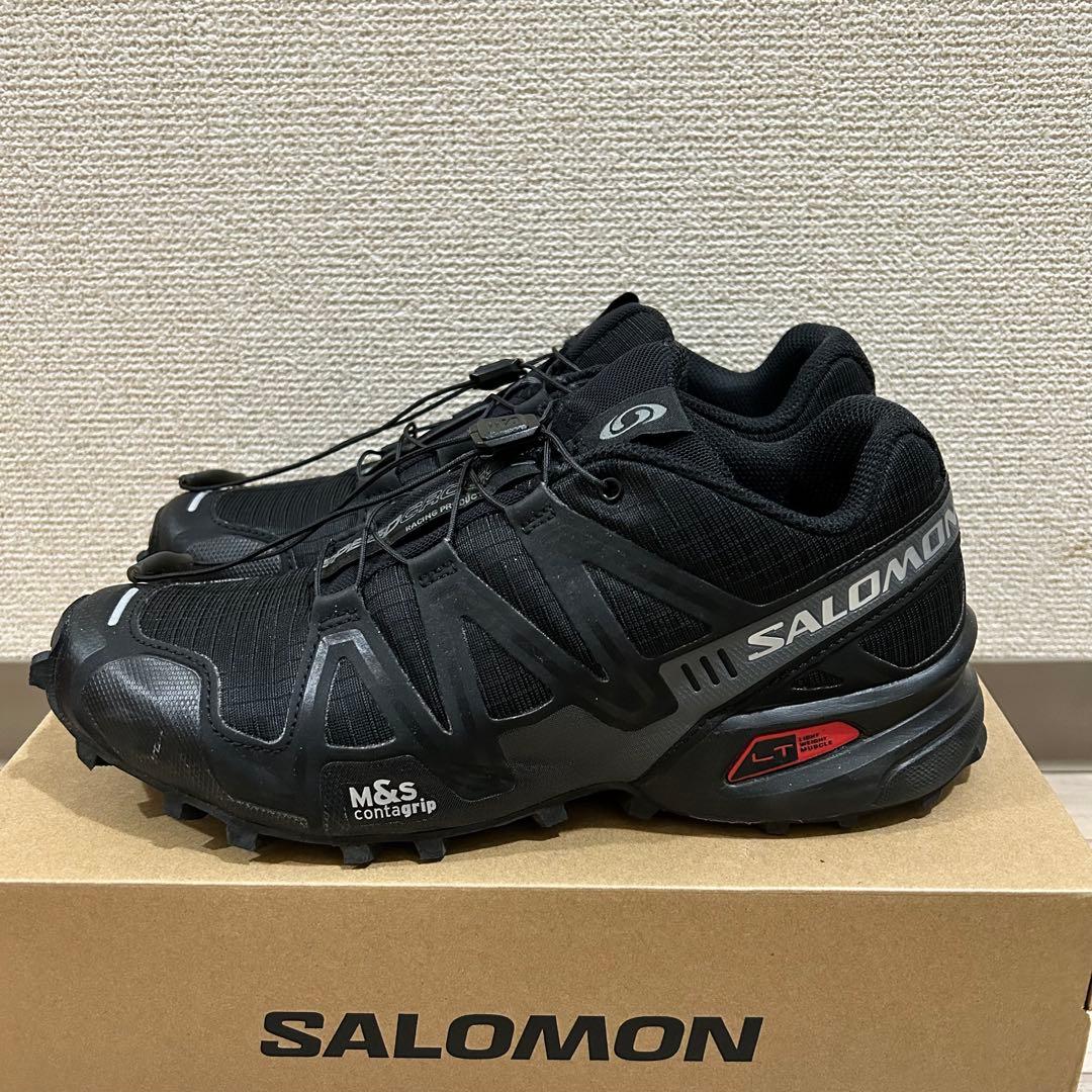 靴 SALOMON SPEEDCROSS 3 Black/Quiet Shade