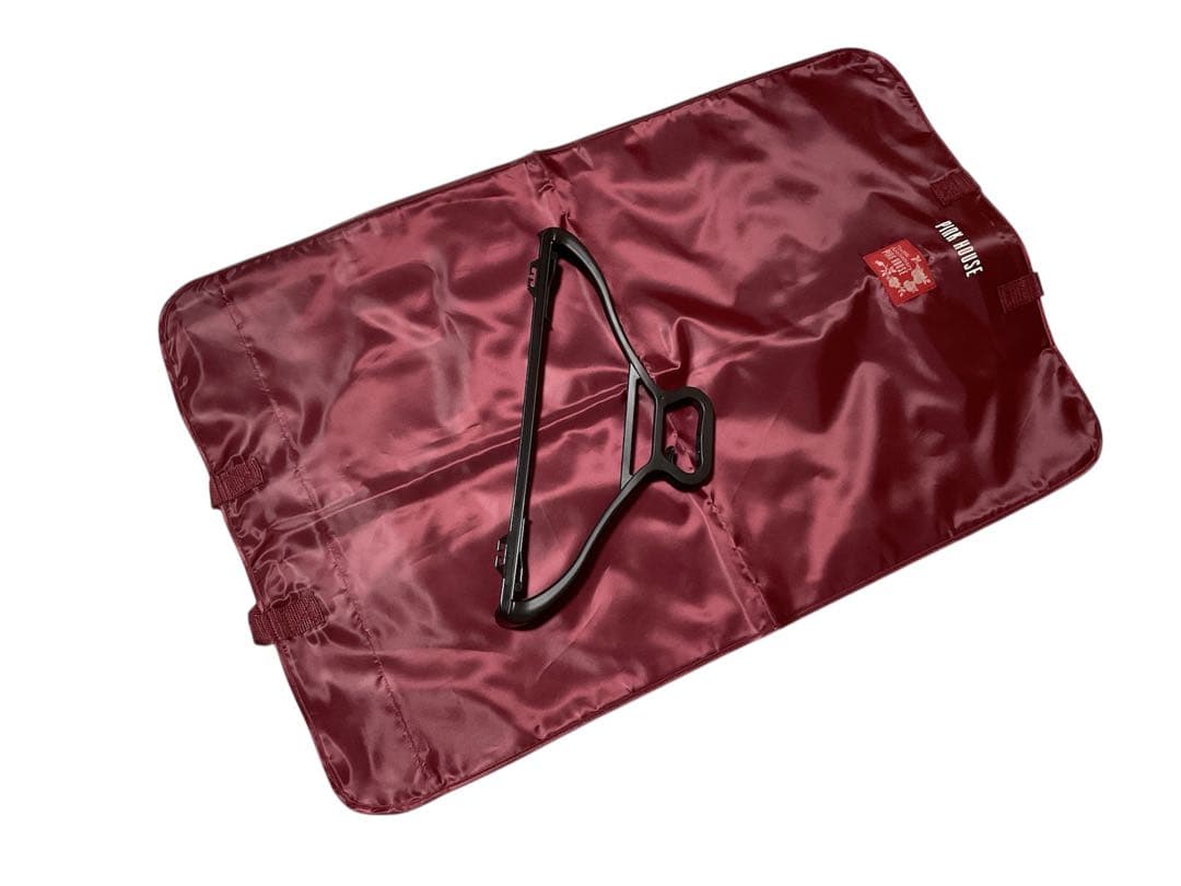 PINK HOUSE バーガンディ ガーメントバッグ