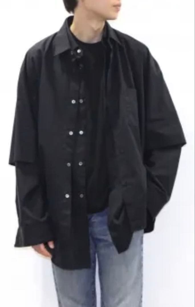 トップス stein OVERSIZED DOUBLE SLEEVE SHIRT