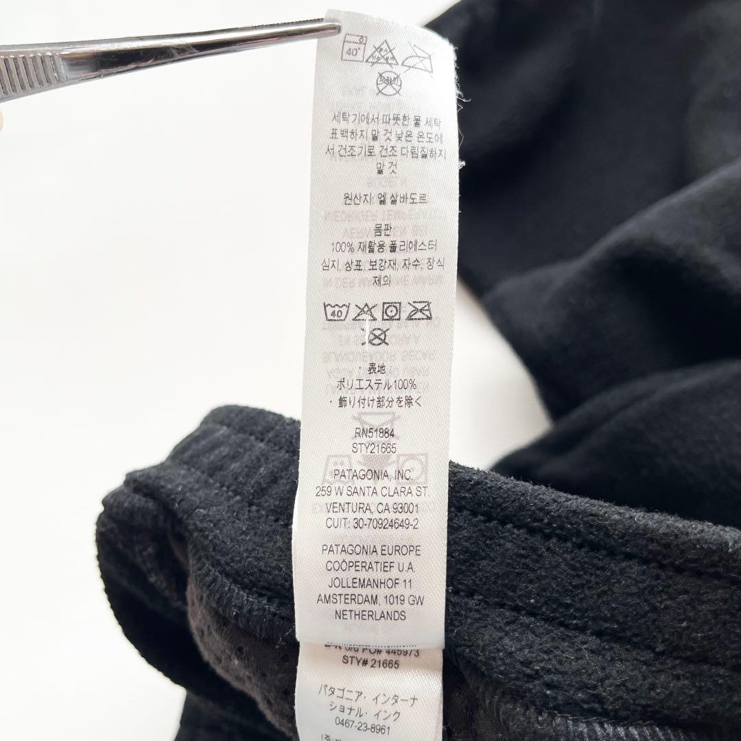 『patagonia』シンチラ／フリースパンツ／XS／ブラック