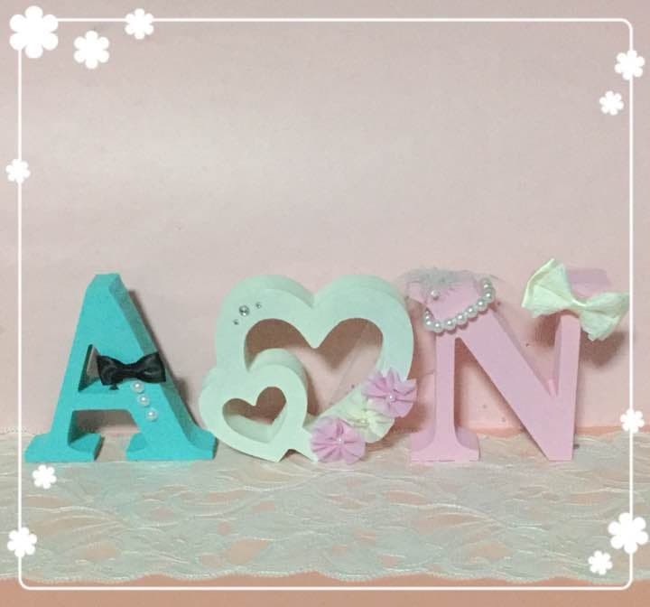 ゆうこ様確認用♡ウエディングバージョン・イニシャルオブジェ