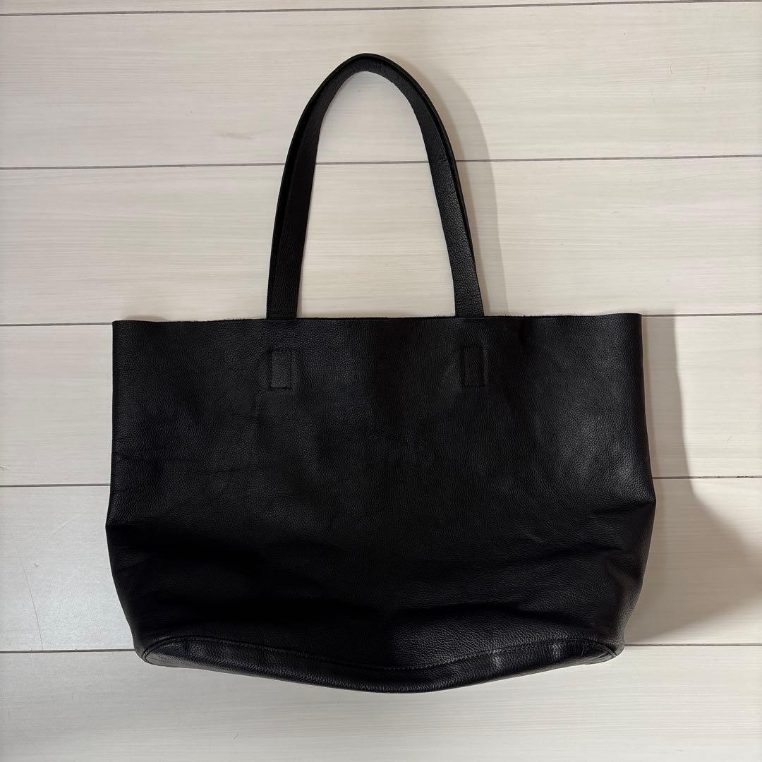 SLOW スロウ　embossing tote bag ブラック