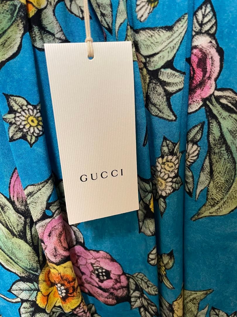 GUCCI 花柄 ノースリーブワンピース　大人OK