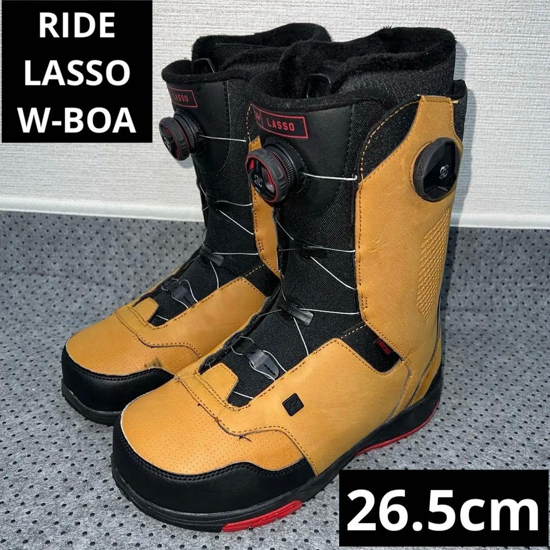 数回使用 26.5cm RIDE LASSO W-BOA スノーボードブーツ