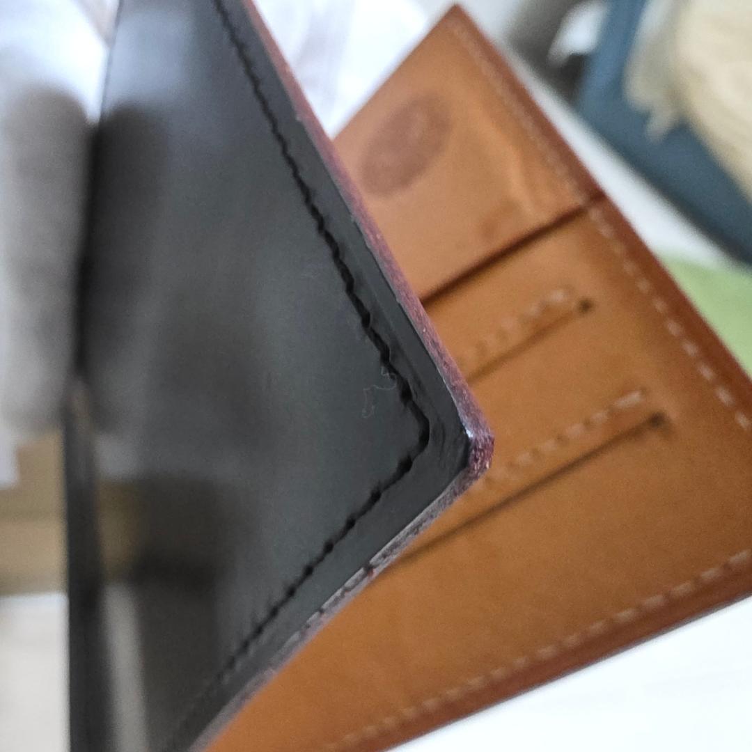 GANZO ガンゾ マネークリップ ブラック ブライドルレザー シンブライドル