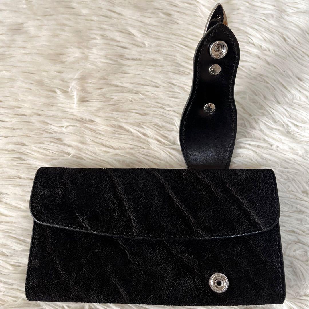 【新品未使用】ALUZUNI アルズニ　エレファントレザー　象革　長財布