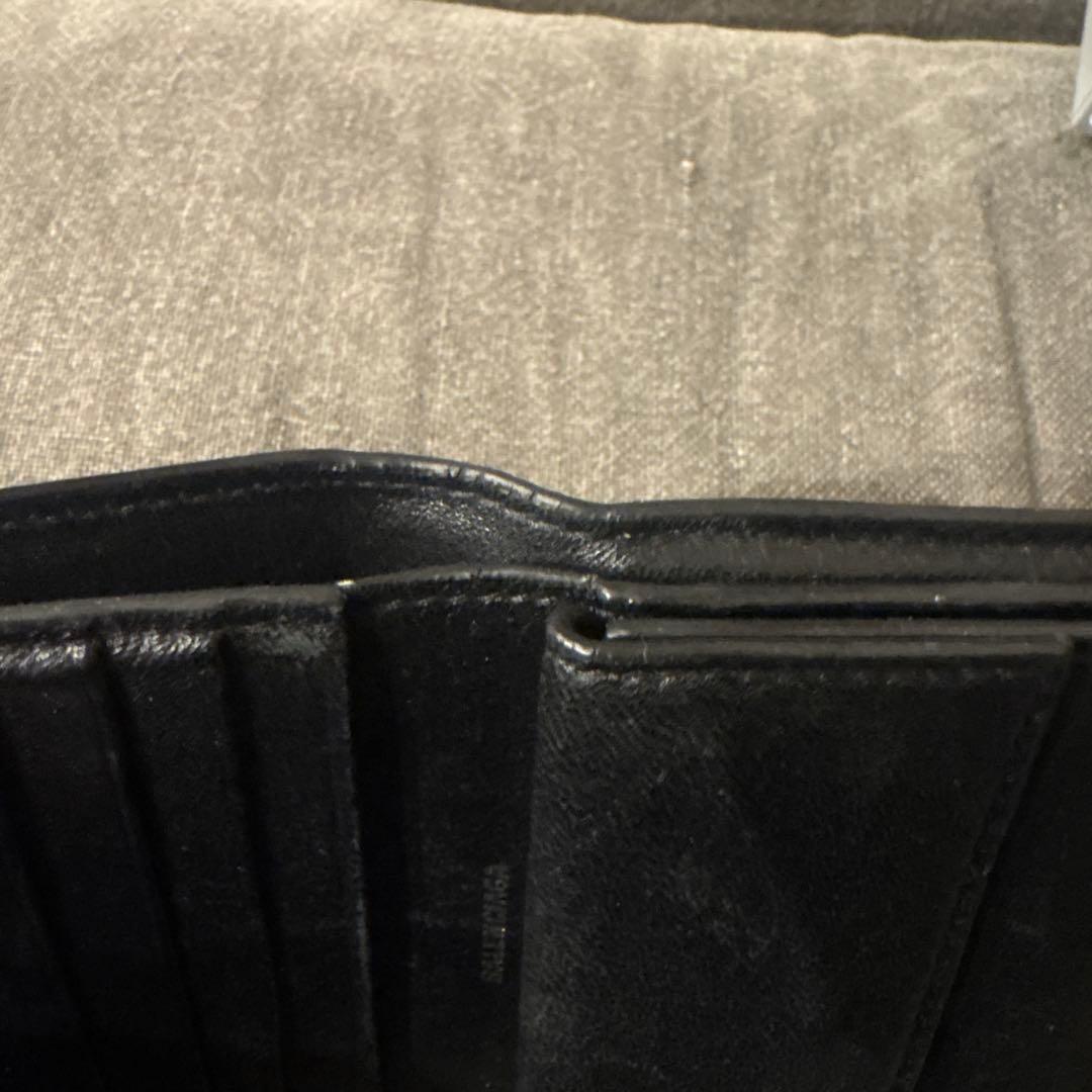 バレンシアガ　黒　二つ折り　財布　カード入れ　札入れ　