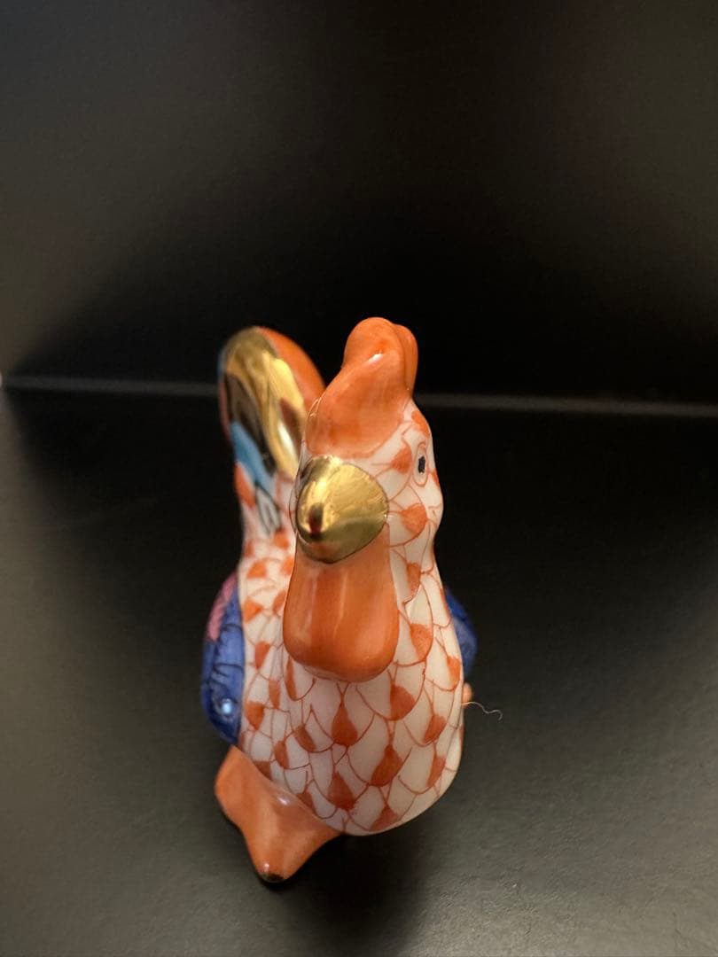 ヘレンド HEREND フィギュリン 鶏 とり 干支 酉 4㎝ 手のひらサイズ