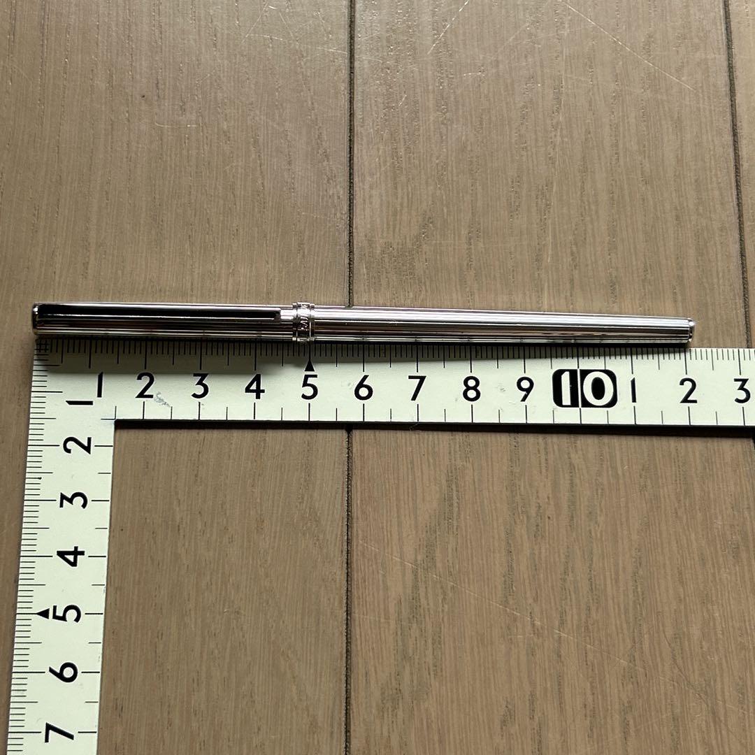 シャレーナ銀 EF ストライプ ブラック セーラー万年筆