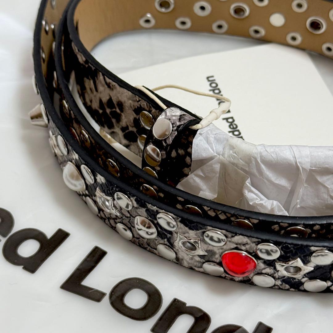 即日発送◆新品◆JADED LONDON　スネーク柄　ベルト
