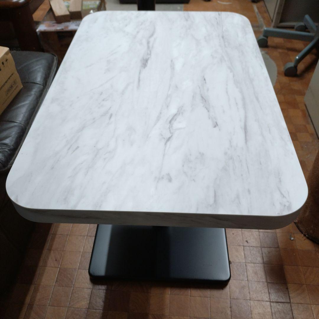 マーブル調ホワイトテーブル 60cm x 40cm