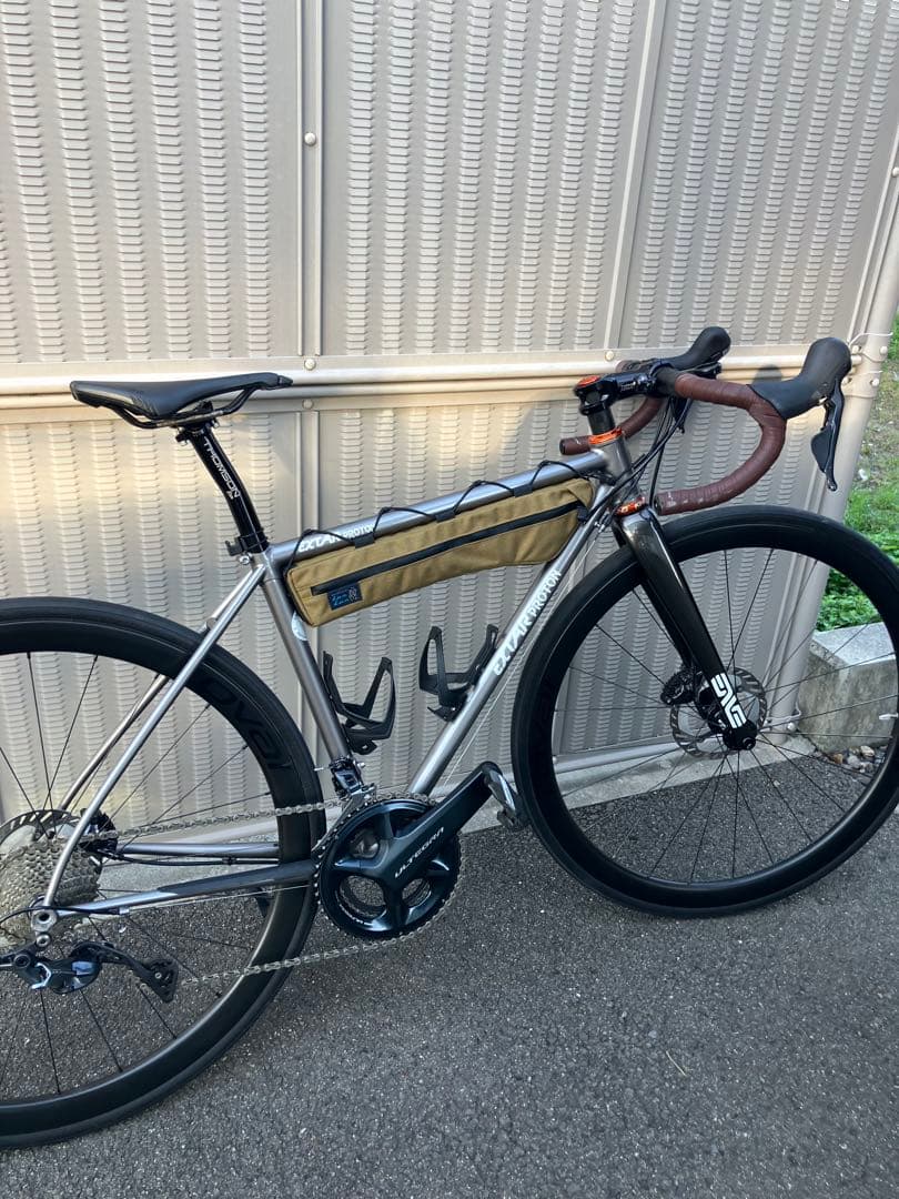 ハンドメイドフレームバッグ　コーデュラ1000 グレー　46cm
