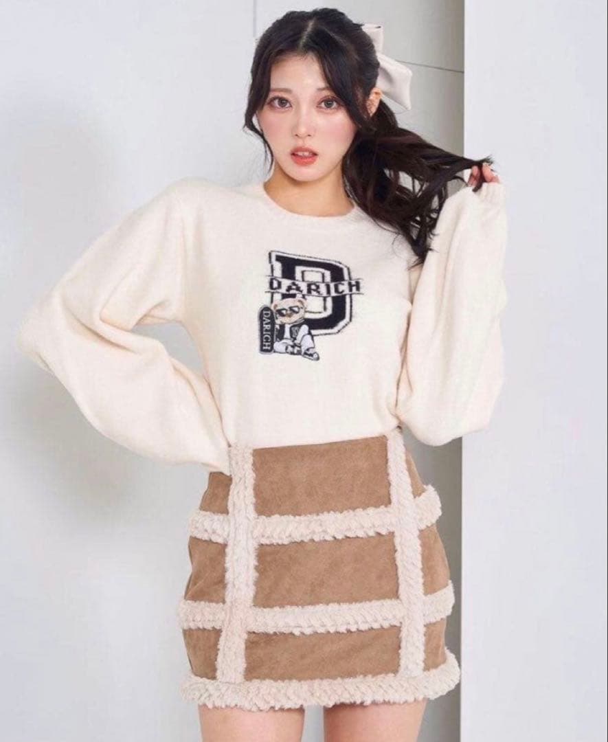 Darich Dベアジャガードニット アイボリー