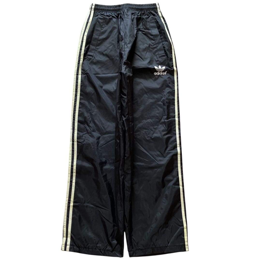 新品90s極太 old adidas バギーナイロントラックパンツ HIPHOP